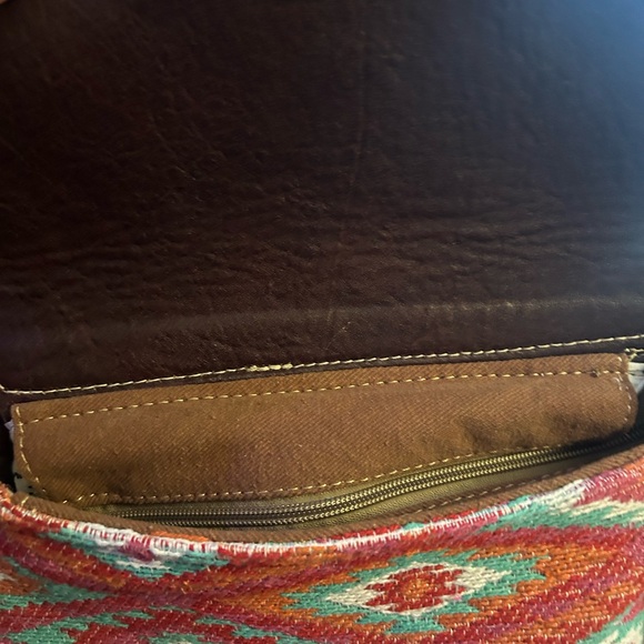 Myra Bag S-4699 Bag, Floral Hand-Tooled, Pink - Picture 6 of 7